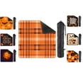 thumbnail image 1 of Mahjong Mats, American Mahjong Mat, Portable Mahjong Mat with Carry Bag, Fall Orange Plaid Design for Everyday Mahjong Game Nights,31.5x31.5 Inch, 1 of 8