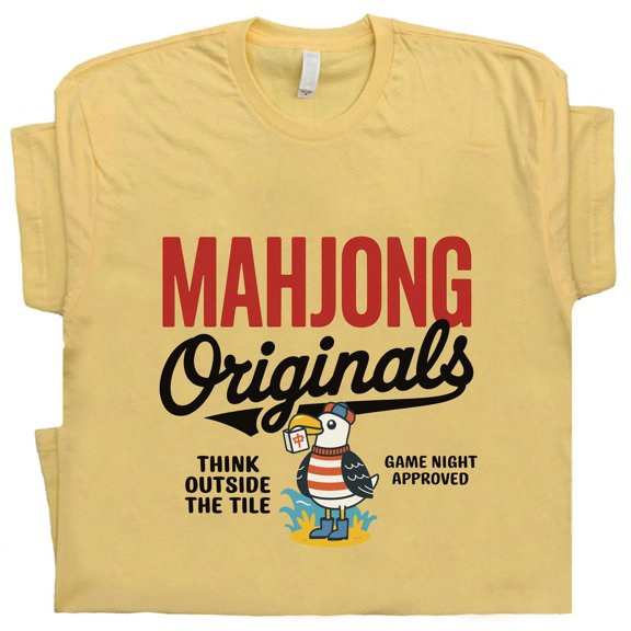 Mahjong Originals Shirt Funny Tile Game Tee for Mahjong Player Gift for Mom Game Night Hum