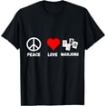 thumbnail image 1 of Mahjong Peace Love Playing Mah jongg Player Majiang T-Shirt, 1 of 3
