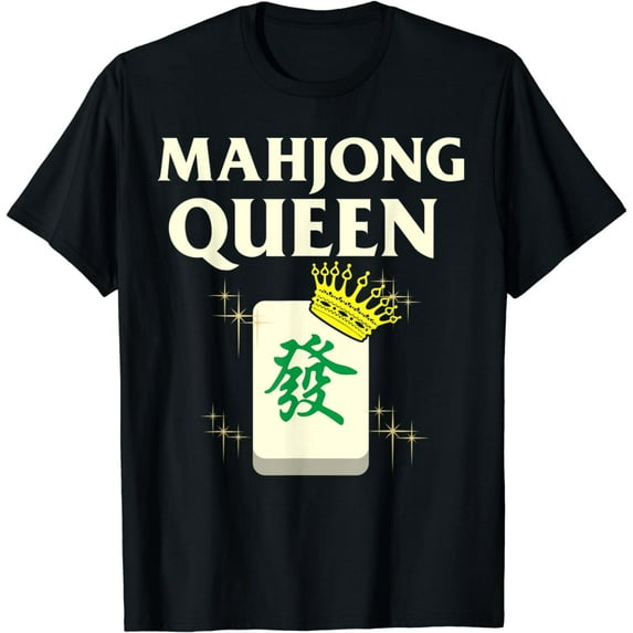 Mahjong Queen Tile Game Lover Players T-Shirt