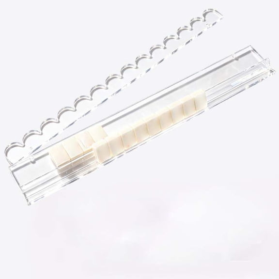 Mahjong Rack, Tortoise Style Pusher Tile Holder for Playing Mahjong Tiles, Stable Acrylic Rack for Game Night