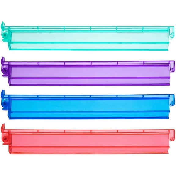 Mahjong Racks with Pushers, 4 Mah Jongg Clear Acrylic American All-in-One Tile Rack & Pusher Accessories Gifts (4 Colors)