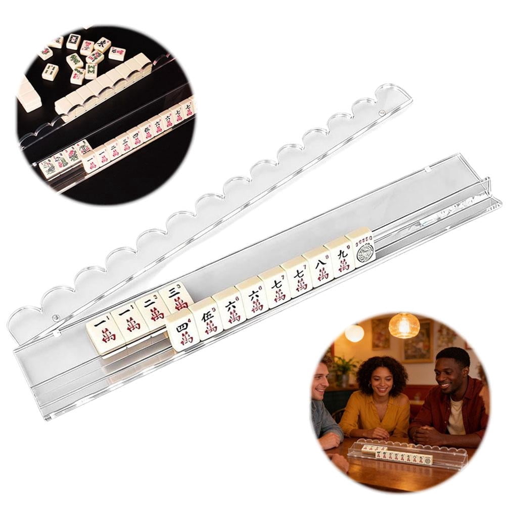 1pcs Mahjong Rack with Pushers Imports Mahjong Game Accessories Modern American Mahjong Tile Rack