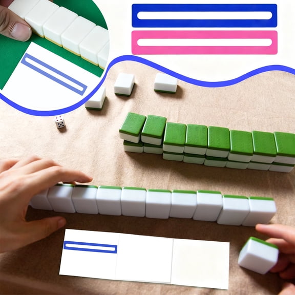 Mahjong Rule Finder and Reading Guide Strip, Line Focus Ruler for Rulebooks and Learning Aid, Professional Mahjong Strategy Tool for Beginners and Enthusiasts, Portable Game Reference Stationery
