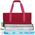 thumbnail image 1 of Mahjong Set with 166 White Tiles, 4 Colored Racks, and Travel Carrying Case, 1 of 10