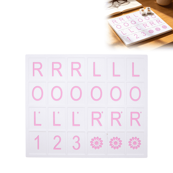 3D Printed Mahjong Tile Organizer Tray - Preprinted Labels for Game Night