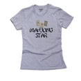 thumbnail image 1 of Mahjong Star - with Special Chinese Tiles Women's Cotton Grey T-Shirt, 1 of 2