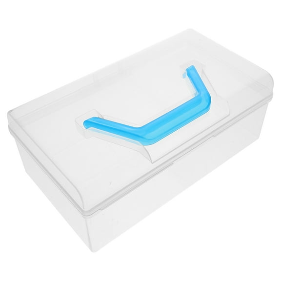 Worgeous Large Mahjong Storage Case with Handle for Home 1 Set Traditional Game Organizer Box