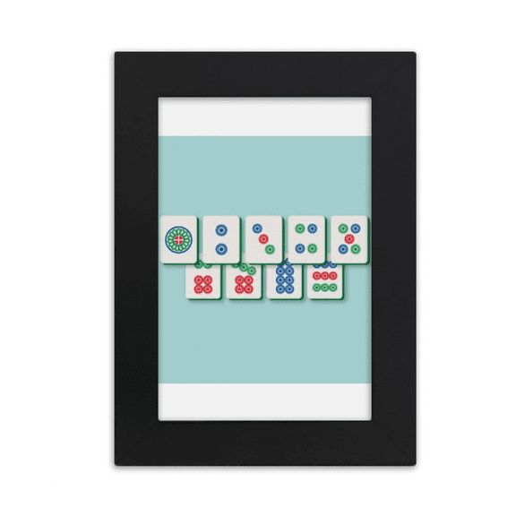 Mahjong Straight Flush Digital Package Desktop Photo Frame Picture Display Art Painting Exhibit