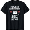 thumbnail image 1 of Mahjong T-Shirt - Funny Wine Moderation, 1 of 3