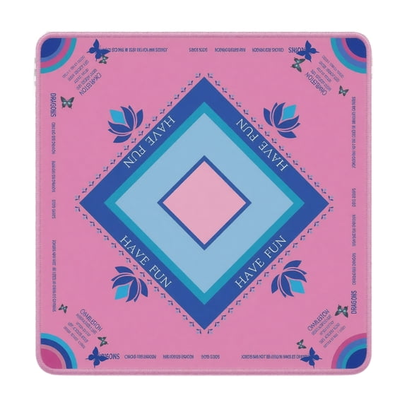 Mahjong Table Mat, Non-Slip Wear Resistant Locked Edge Diatom Mud Game Pad, 31.5 Inch X 31.5 Inch, 1 Pack