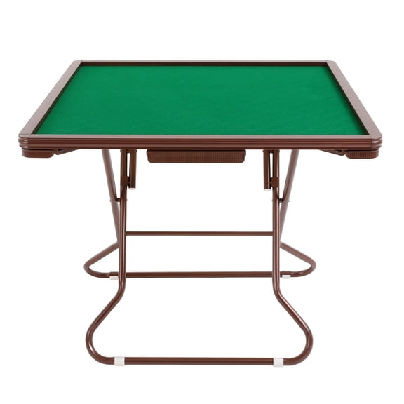 Mahjong Table with 4 Cup Holders & 4 Drawers for 4 People, Foldable Mahjong Table, Portable Mahjong Table (34.65*34.65*28.74in)