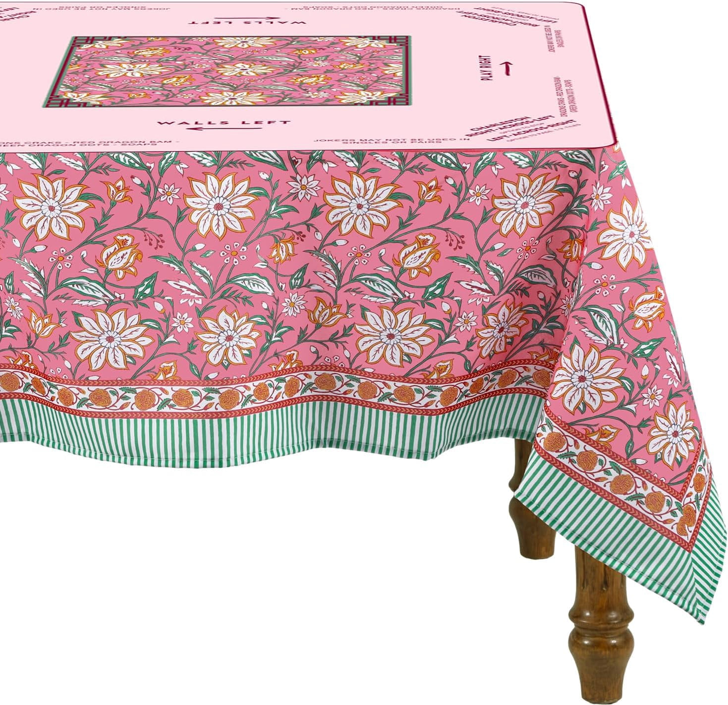 Mahjong Tablecloth with Game Rules, 55