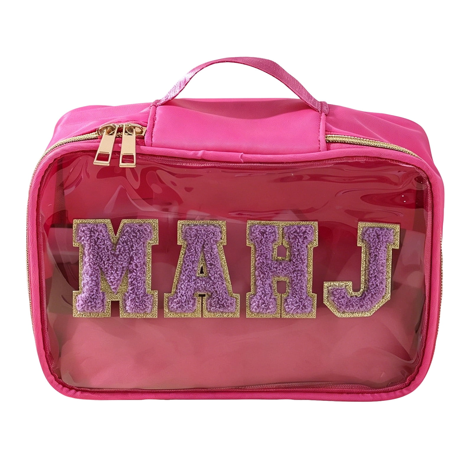 Mahjong Tile Bag Empty Clear Mahjong Carrying Bag Mahjong Storage Accessories,Mahjong Case for American Mahjong Tile Gift Travel