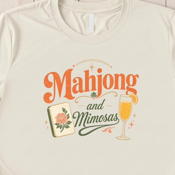 Mahjong and Mimosas Shirt Mahjong Girls Trip Tee Mahjong Ladies Night Shirt Mahjong Brunch