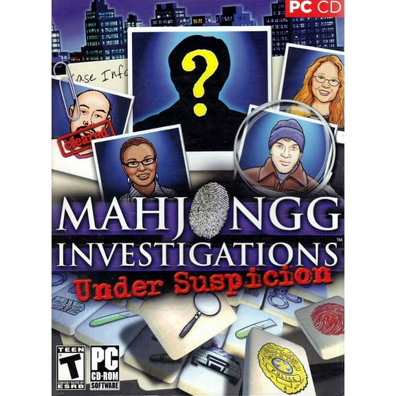 Mahjongg Investigations: Under Suspicion PC CD-Rom - Can You Sleuth for the Truth? Detective, We Need Your Mahjong Skills