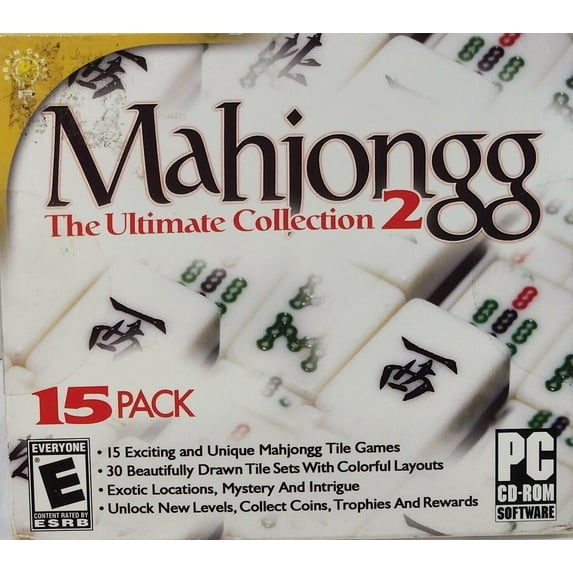 Mahjongg The Ultimate Collection (PC CD-ROM), 15 pack