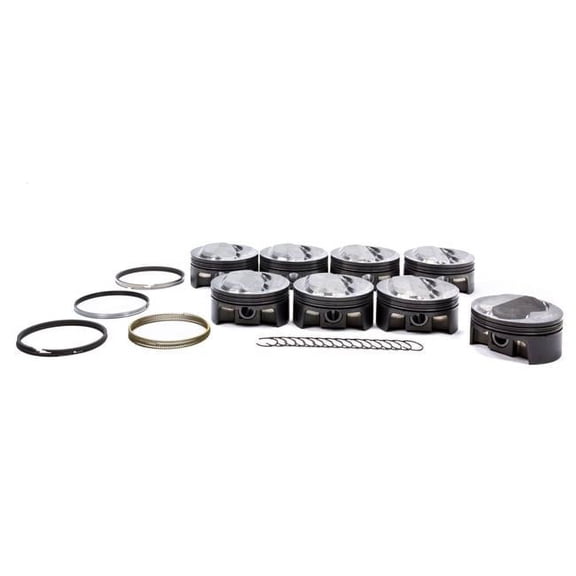 Mahle Pistons 930208255 Small Block Chevy PowerPak Domed Piston Set - 4.155 in. Bore