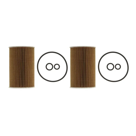 Mahle Set of 2 Engine Oil Filters for MB W251 R320 VW Amarok Passat Transporter