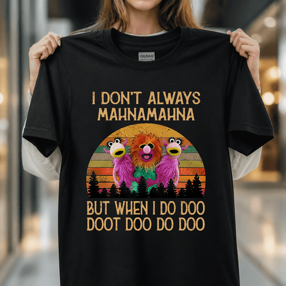 Mahna Mahna Comedy Reference Classic Graphic Muppet Fan Unisex T-Shirt, S- 5XL