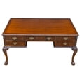 thumbnail image 1 of Mahogany Chippendale Partner Desk, 1 of 11