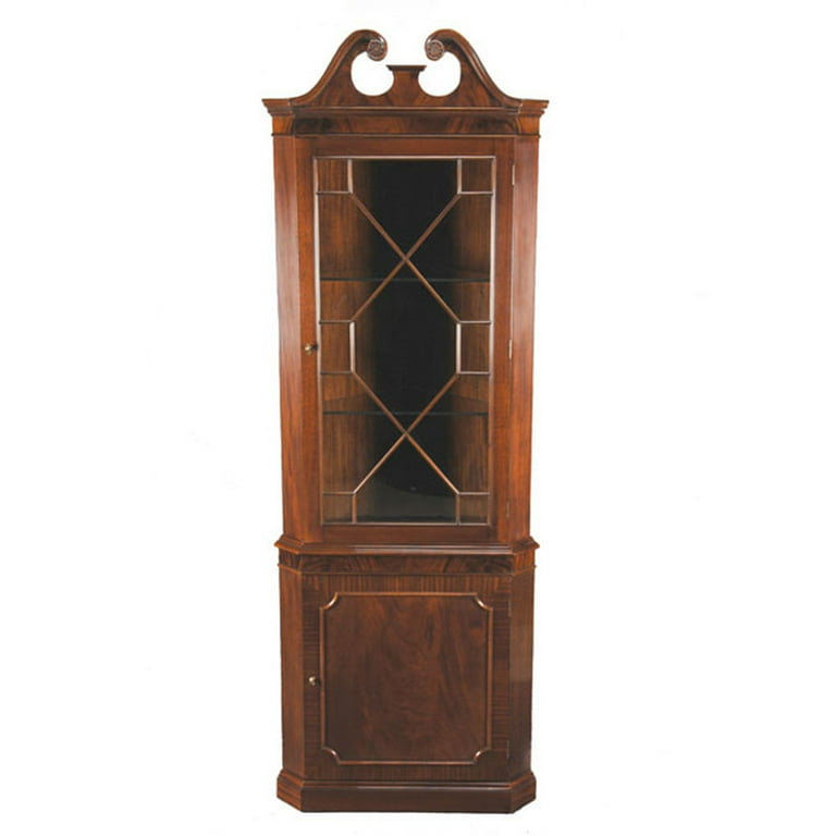 Mahogany corner cupboard deals