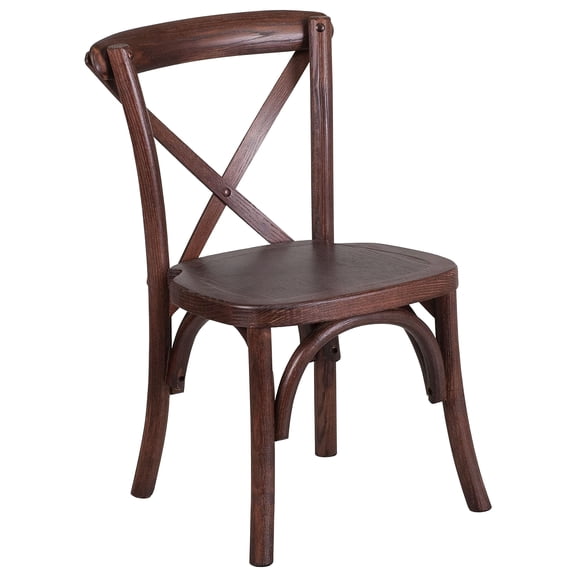 Mahogany Cross Back Dining Chair - 1 Pack