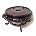 thumbnail image 1 of Mahogany Finish Chinese Porcelain Bowl Stand (5.5" W x 4" H) - Oriental Furniture Warehouse, 1 of 1