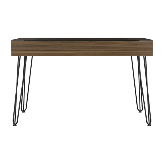 Mahogany Finish - Glass Surface - Office Decor - Long - term Usage