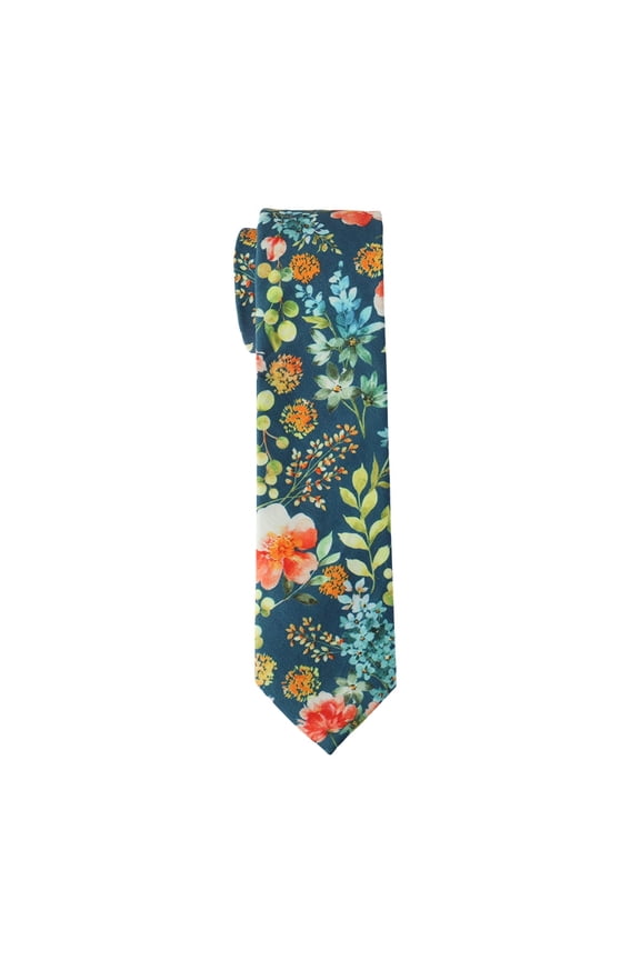 Gem Floral Skinny Necktie, Wedding Dress Necktie, Wedding Gift