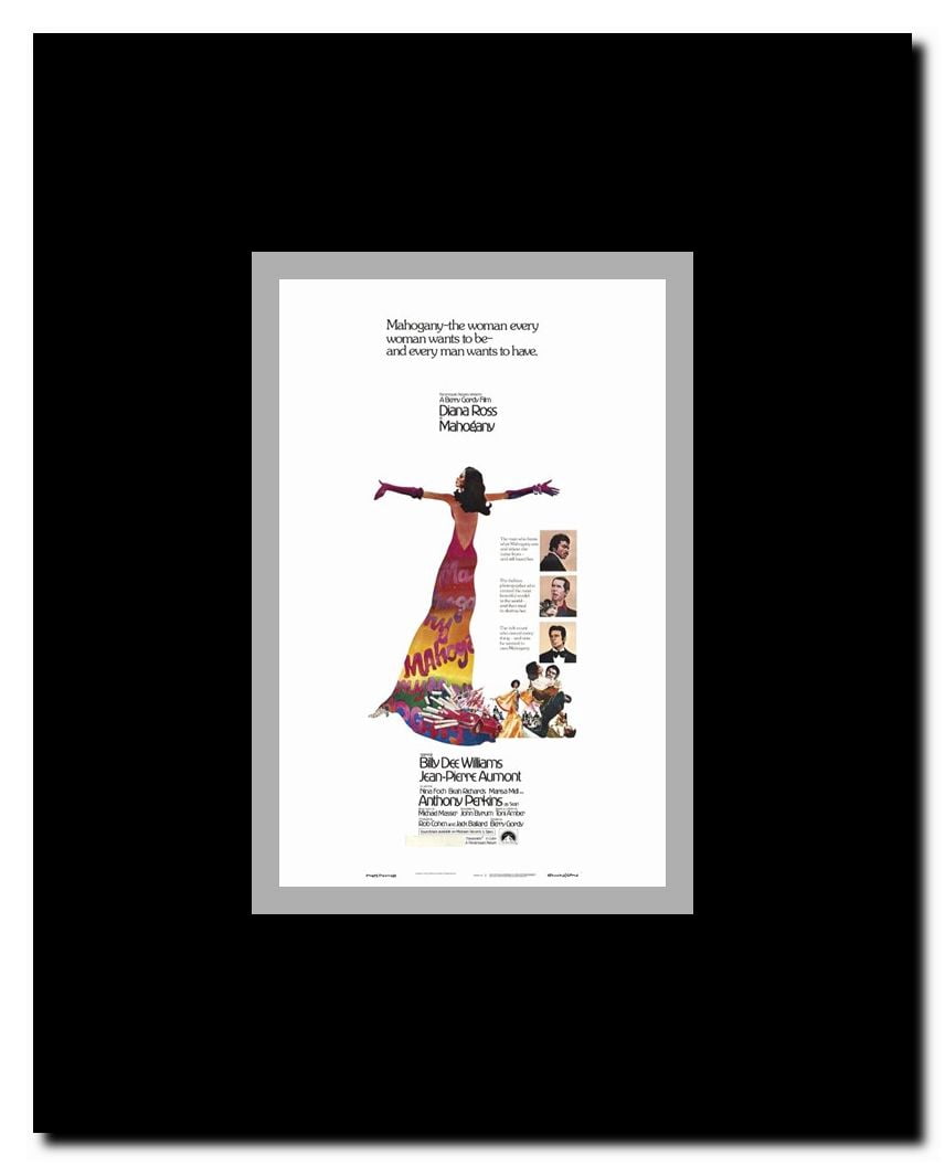 Mahogany Framed Movie Poster