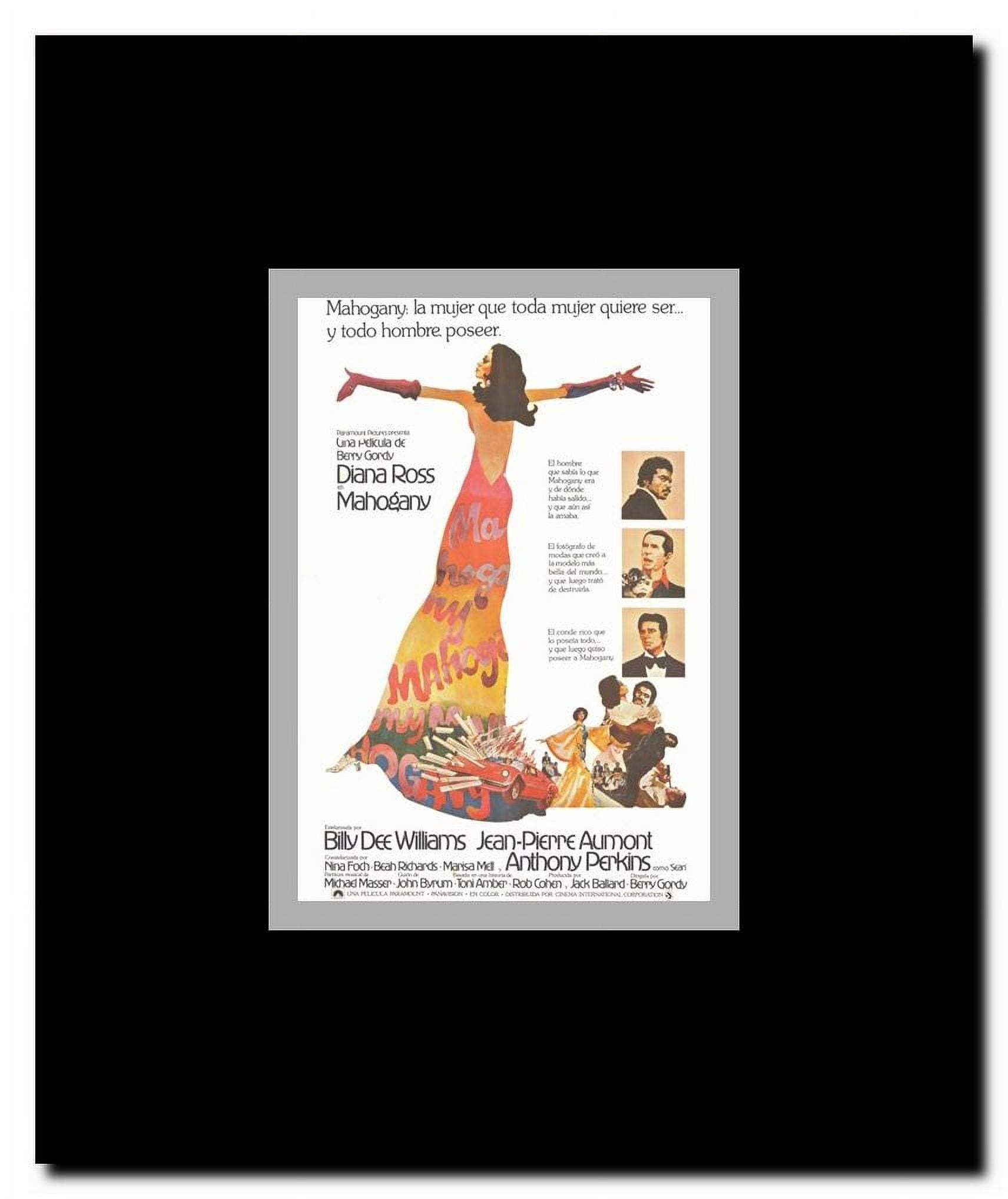 Mahogany Framed Movie Poster