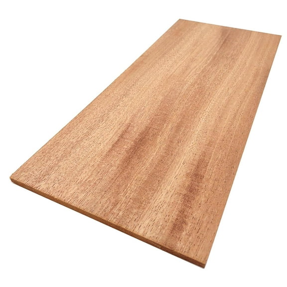 Mahogany Hardwood Planks - 8-Pack Mahogany Wood for Unfinished Wood Crafts - 1/4’’ (6mm) 100% Pure Hardwood - Laser Engraving Blanks - Exotic Mahogany Planks for Crafts and Gifts
