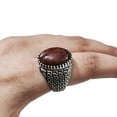 thumbnail image 1 of Mahogany Jasper Mans Ring, Natural Mahogany Jasper Ring, Silver Jewelry, 925 Silver Ring, Birthday Gift, Heavy Mens Ring, Arabic Design, Ottoman Style Ring, Christmas, Turkey Mens Signet Ring, 1 of 7