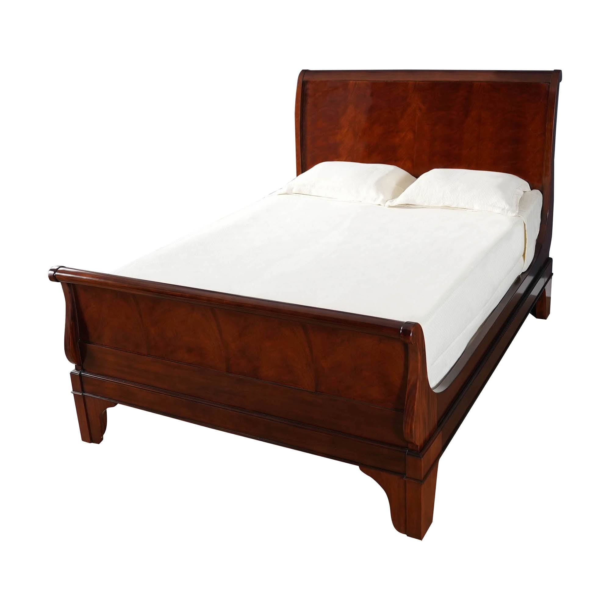 Mahogany King Size Sleigh Bed