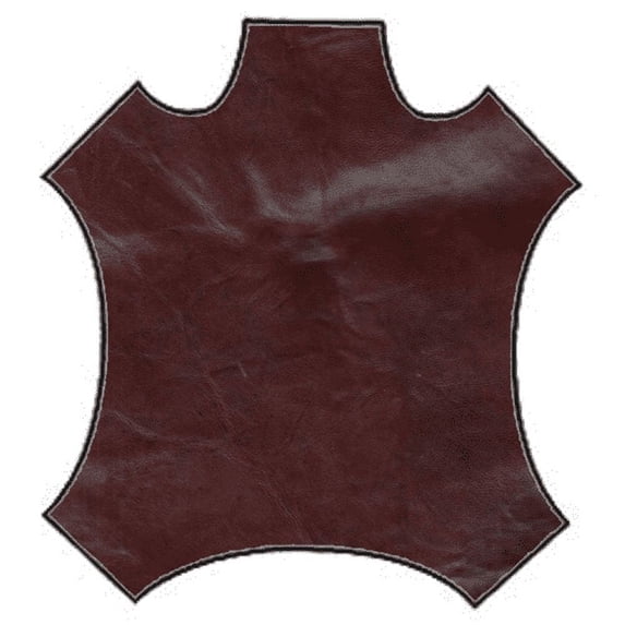 Mahogany Leather Hide, Fabric Sold By the Yard