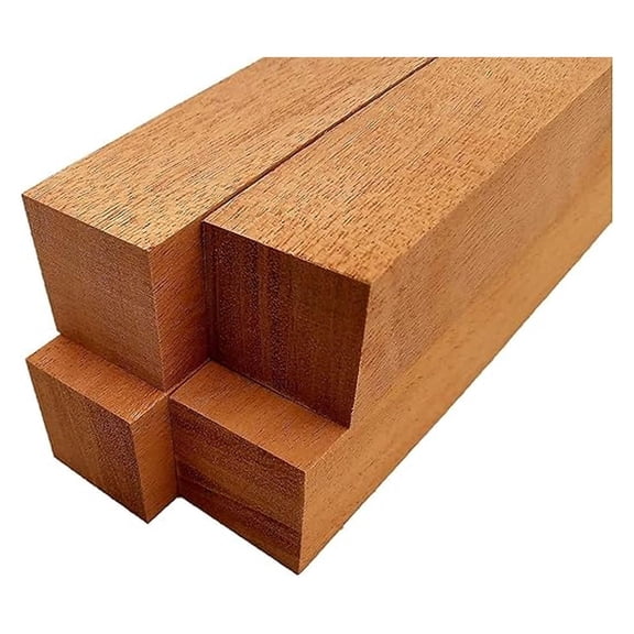 Mahogany Lumber Square Turning Blanks - 1.5" x 1.5" (4 Pieces) (1.5" x 1.5" x 18")