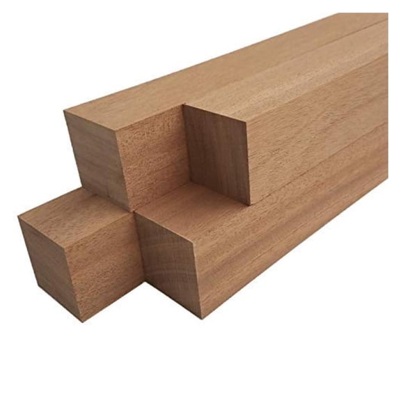Mahogany Lumber Square Turning Blanks (4pc) (2" x 2" x 24")