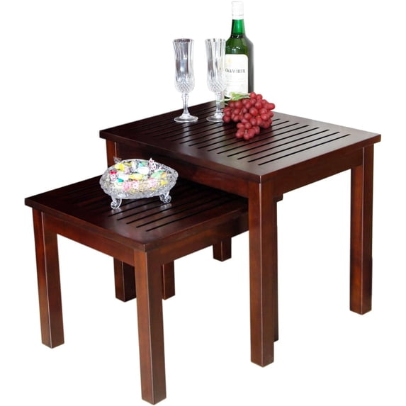 Mahogany Nesting Table (Set of 2 Pcs)