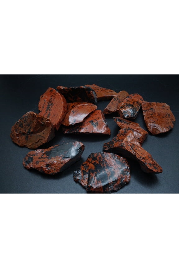 Mahogany Obsidian 1/4 Lb Natural Brown Black Crystal Chunks Volcanic Glass