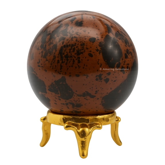 Mahogany Obsidian Crystal Ball Sphere 1.5" Inches