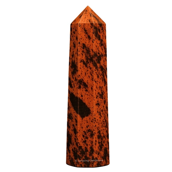 Mahogany Obsidian Crystal Tower Obelisk Point (2" to 3" INCH)
