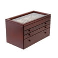 thumbnail image 1 of Mahogany Pen Chest with Glass Top - 46 Pens, 1 of 5