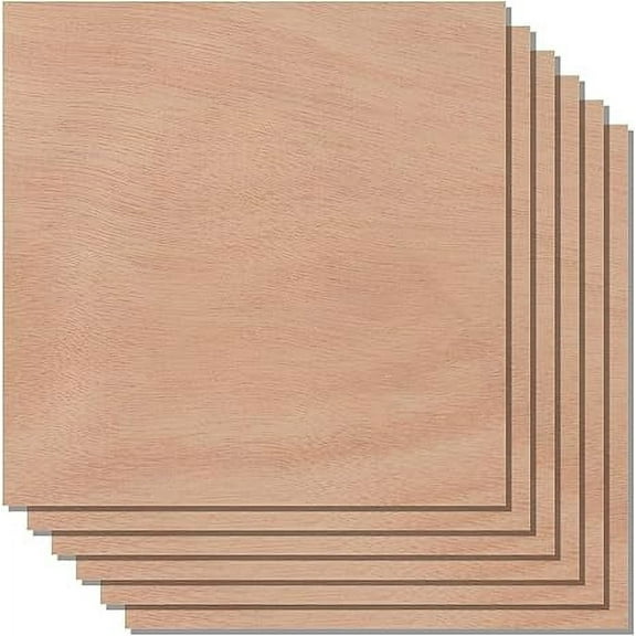 Mahogany Plywood 12*12 and .25mm (6 Pack)