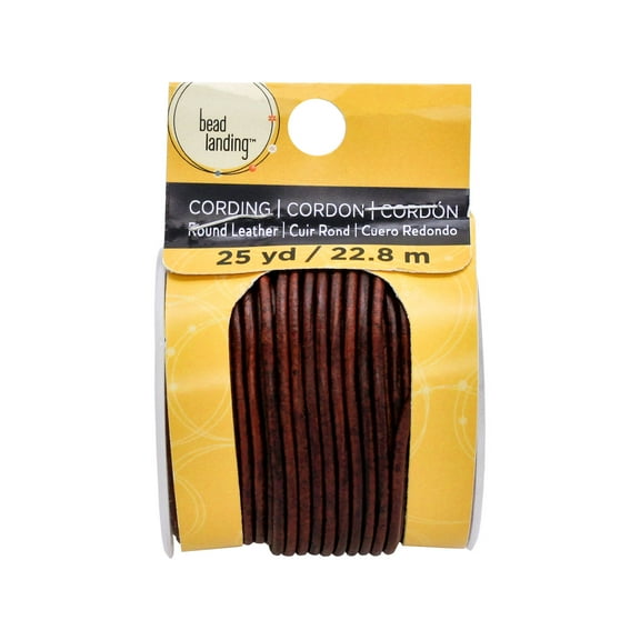 Mahogany Round Leather Cord By Bead Landing™