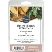 Mahogany & Sandalwood Scented Wax Melts, Better Homes & Gardens, 5 oz (Value Size)