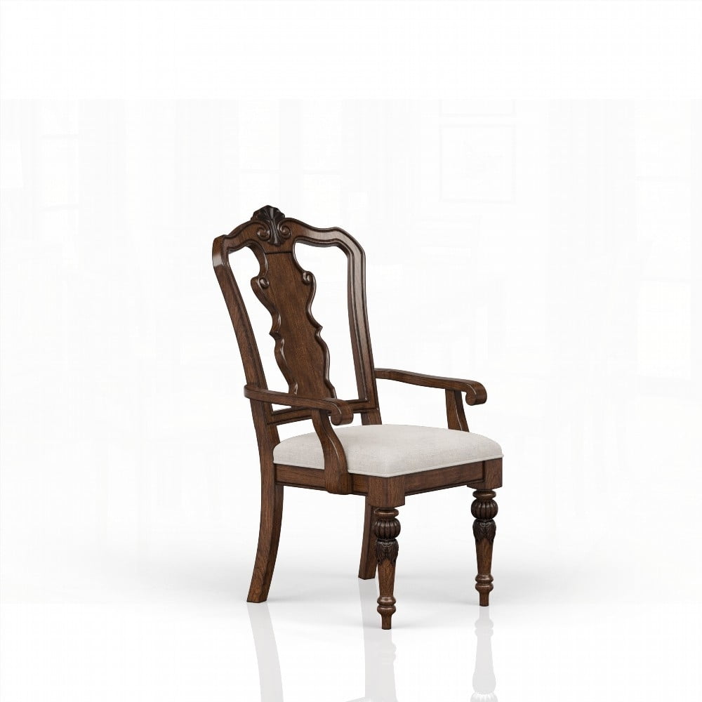 Mahogany Solid Wood Dining Chairs - 1-Piece with Traditional Queen Anne  Design - Walmart.com, image size:1000x1000
