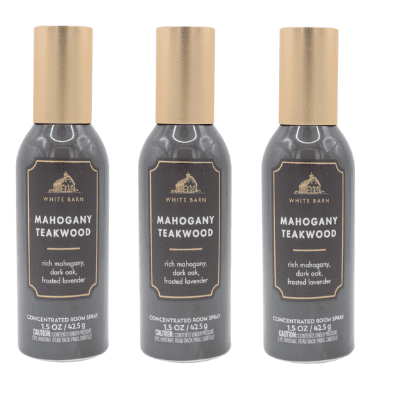 Mahogany Teakwood Concentrated Room Spray by Bath + Body Works - Pack of 3