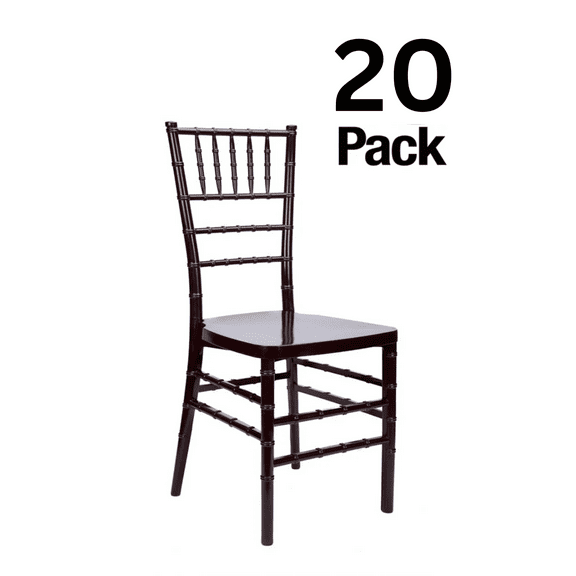 Mahogany ToughResin Mono-Frame Chiavari Chair- 20 Chair Bundle by Chivari