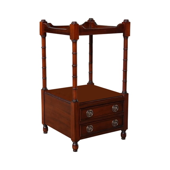 Mahogany Two Drawer Stand